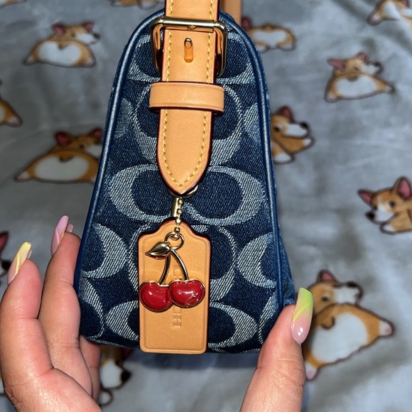 Coach Kailey Denim Shoulder Bag - Picture 7 of 10